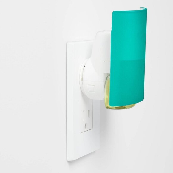 Electric Plug-In Oil Warmer With Teal Cover - Picture 1 of 3